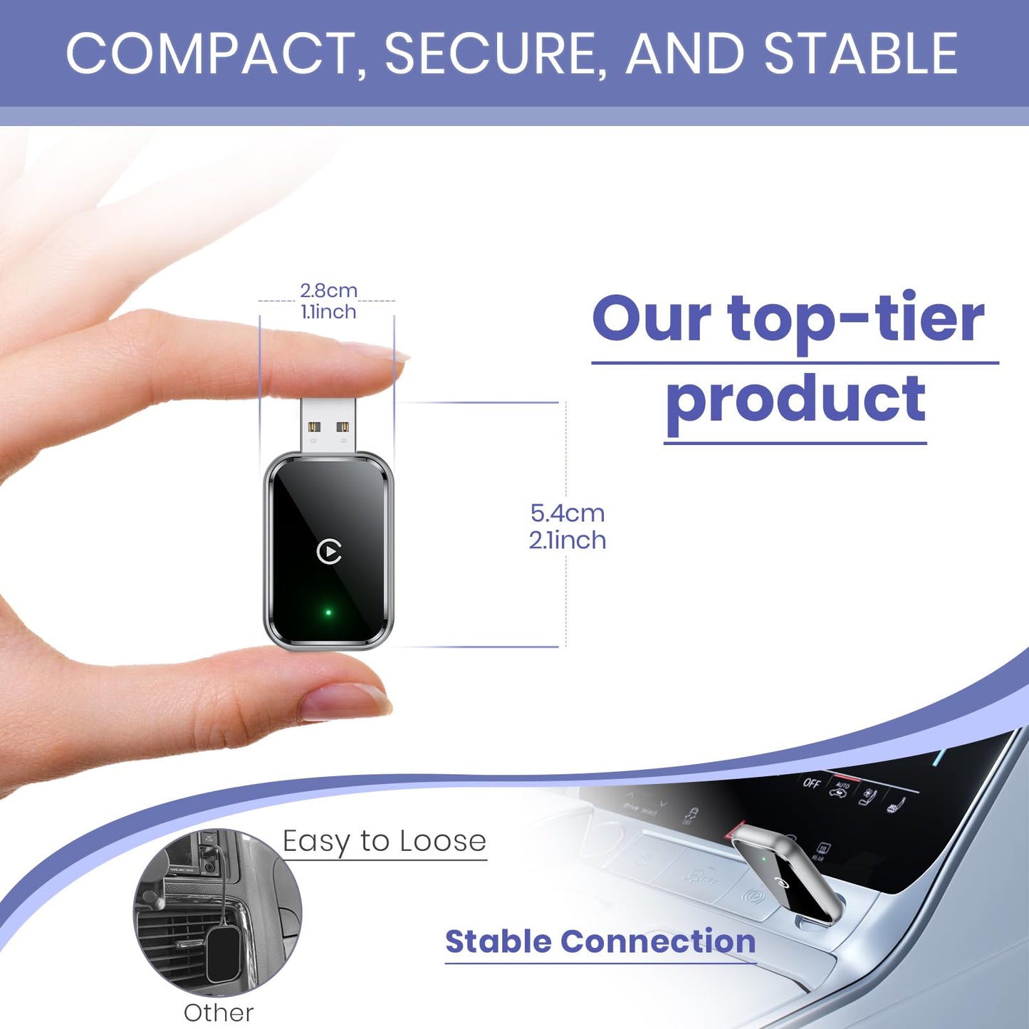 Wireless CarPlay Adapter – Upgrade von Kabel zu Drahtlos