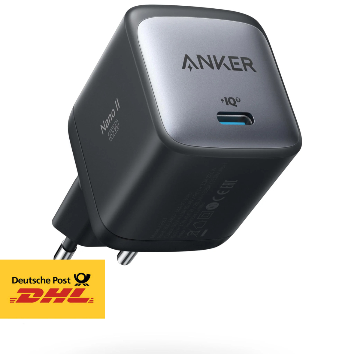 Anker Nano II 65W USB-C Ladegerät Schnellladegerät für Laptop & Handy