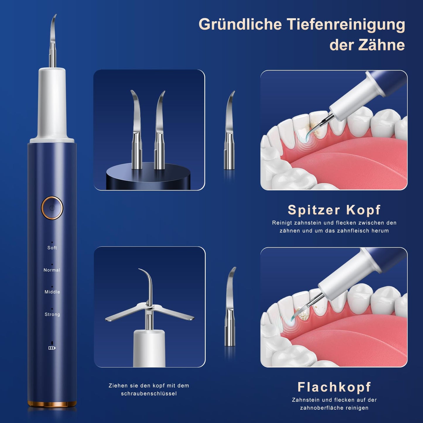 Love Begans Zahnsteinentferner Set Ultraschall Zahnreinigung