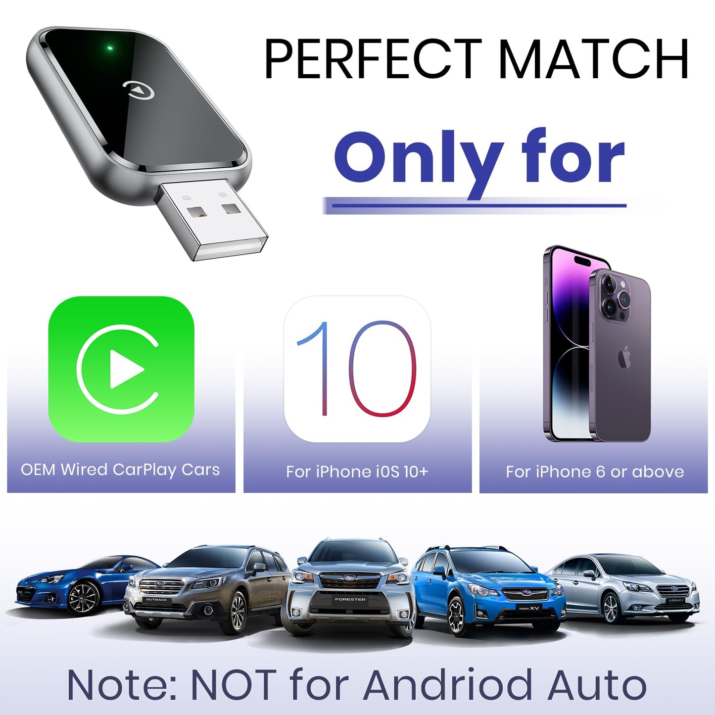 Wireless CarPlay Adapter – Upgrade von Kabel zu Drahtlos