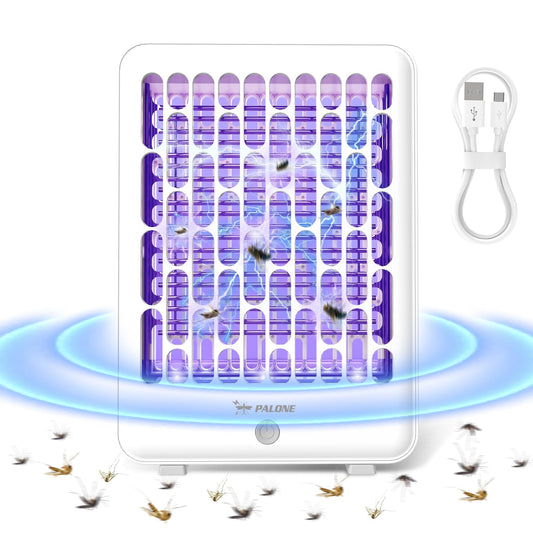 Elektrischer Insektenvernichter 4000V USB C Mückenlampe LED Akku