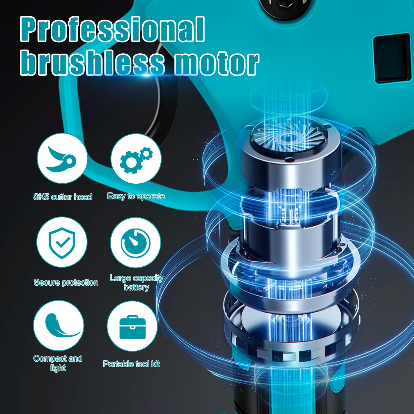 Akku Astschere Kompatibel Mit Makita 18 V(No Batterie),Max Öffnung 55 mm, 40 mm Schnittdurchmesser