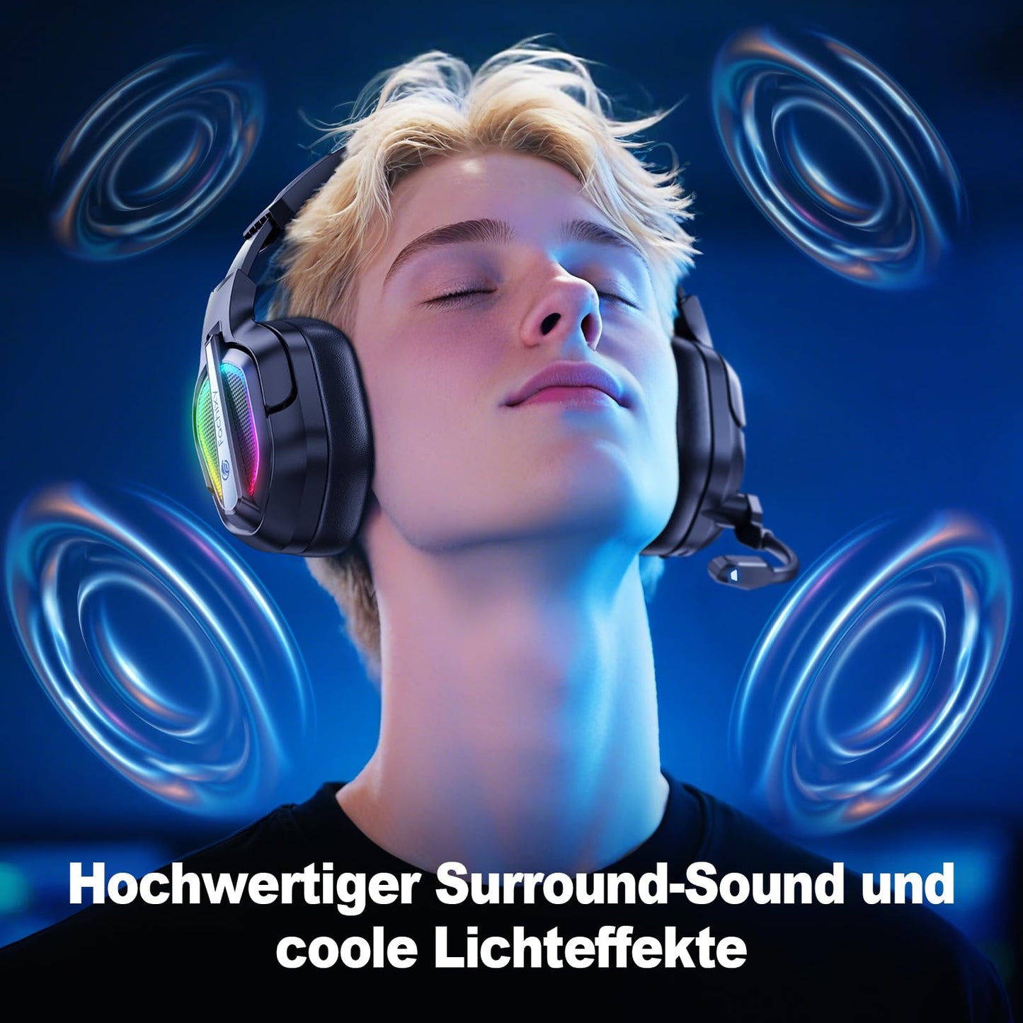 Fachixy FC200 Funk Gaming Headset 2.4G BT PS5 PC Switch 40h Mic+