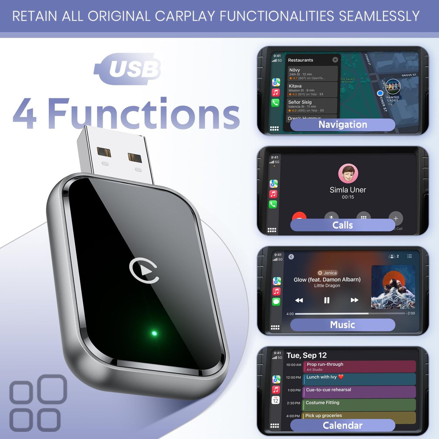 Wireless CarPlay Adapter – Upgrade von Kabel zu Drahtlos