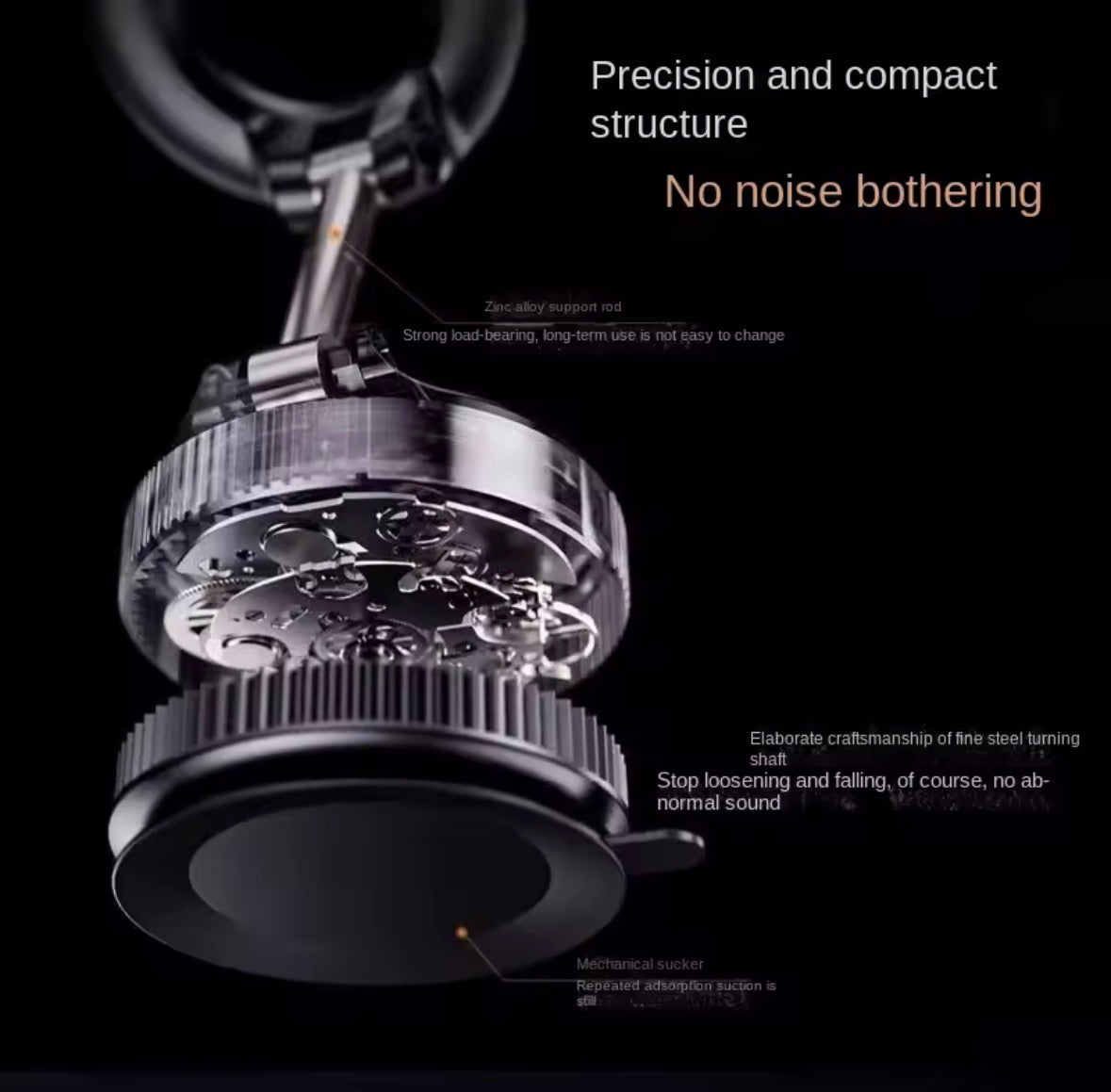 Magnetische Handyhalterung fürs Auto – Modell K007 | Faltbare 360° Saugnapf-Halterung aus Aluminiumlegierung